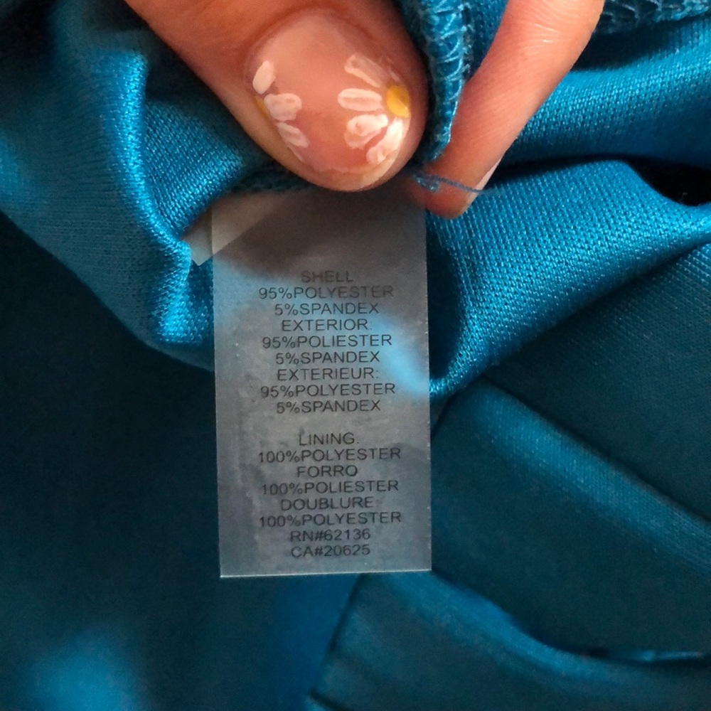 GUESS Teal Double-Strap Bodycon Dress size 02 - Picture 6 of 7